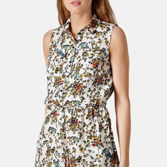 Topshop Pants - Topshop Flower Print Romper